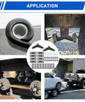 Trailer Axle Equalizer Shackle Kit For Double Eye Springs 3500 To 5200 Lbs Axles shown on trailer applications