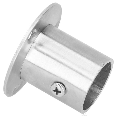 Heavy Duty Flange Pipe Base Kit 19mm For Wardrobe Closet Cupboard And Desk Installations, stainless steel bracket with screw