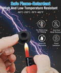 Testing heat resistance of silicone plug with a lighter, highlighting flame-retardant properties. Set Of 6 White Silicone Rubber Plugs For 30 To 31 Mm Round Holes Waterproof Soft Flexible T Type Seal Plugs For Tubes And Pipes Snap On End Caps End Covers Stoppers 37x10x31.3 Mm Each.