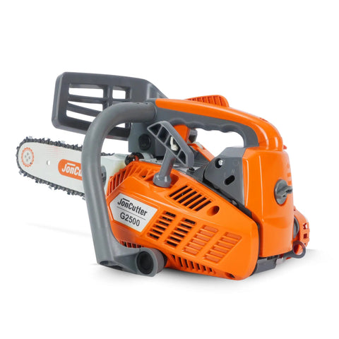 JonCutter G2500 25.4cc Top Handle Gas Chainsaw Power Head with 12 Inch Chain and Bar Cover