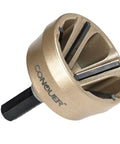 Premium Tungsten Deburring Tool With External Chamfer Bit For Heavy Duty Burr Removal, Quick Release Shank detail view