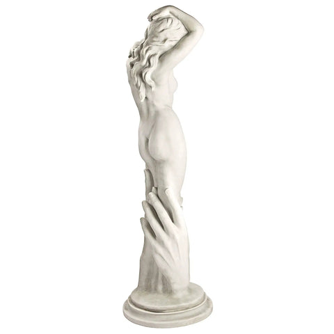 Contemporary Venus Sculpture For Your Home And Garden Pad Hand Cast Real Crushed Stone With Designer Resin Hand Painted Faux