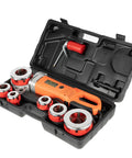 2300W Electric Pipe Threader With 6 Dies For Half To Two Inch Galvanized Steel in portable case