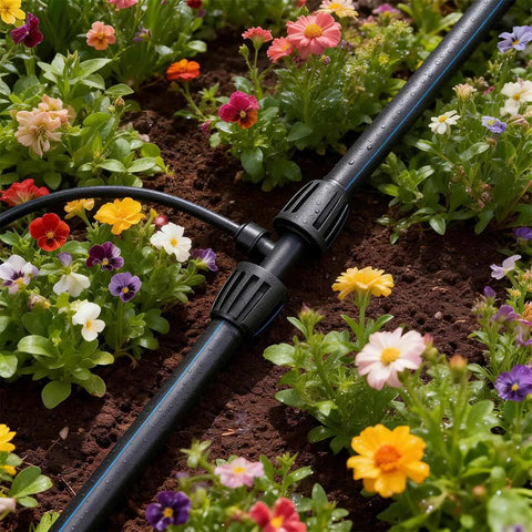 8 Pack 1/2 Inch To 1/4 Inch Drip Irrigation Fittings Quick Connect Reducing Tee Adapters For Splitting 1/2 Inch Tubing Into 1/4 Inch Tubes
