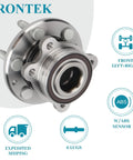 Front Wheel Bearing And Hub Assembly 515167 For 2015 To 2022 Chevrolet Colorado And 2015 To 2022 GMC Canyon 4WD With ABS 6 Lug Replacement