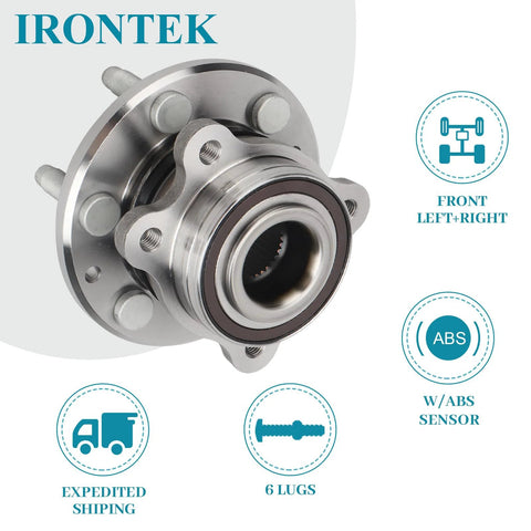 Front Wheel Bearing And Hub Assembly 515167 For 2015 To 2022 Chevrolet Colorado And 2015 To 2022 GMC Canyon 4WD With ABS 6 Lug Replacement