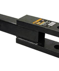 Heavy Duty Clevis Mount With 2 Inch Square Solid Shank, 9.25 Inch Long, Accepts 1 Inch Tow Ball Or Clevis Pin, Fits 2 Inch Receiver Tubes, Ideal For Tractor And Farm Equipment Towing, angled view