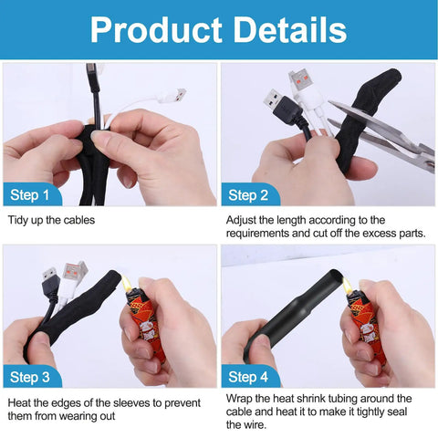 Split Wire Loom Master Kit Pro Grade For Car Cabling No Chew Pet Protection, installation steps with tools