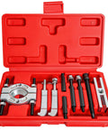 Heavy Duty Bearing Separator And Puller Kit 9 Piece Wheel Bearing Removal Tools Set With Portable ABS Case open view
