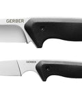 Field Dressing Kit With Gut Hook Knife And Small Caping Blade For Game Processing, built for big or small game, shown horizontally