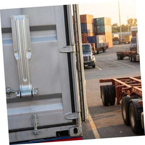 Beefy Heavy Duty Cargo Truck Door Hinge For Utility Trailers And Dump Trucks With Anticorrosion Iron Build Easy Install High Strength Rugged Rear Door Hinge For Box Trucks RVs Trailers And Fleet Maintenance, mounted on cargo trailer rear door
