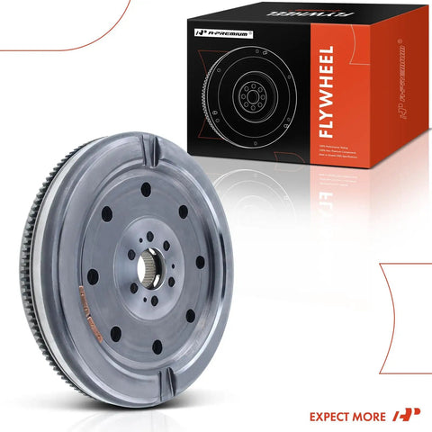 Heavy Duty Dual Mass Flywheel Straight Swap Fits Volkswagen Jetta Golf Beetle Audi A3 2.0 Liter Diesel Turbo DSG Automatic Transmission, shown with packaging.