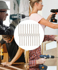 One Thirty Second Inch Cobalt Drill Bit Set, 20 Pieces M35 High Speed Steel Jobber Length Twist Drills shown in use on various materials