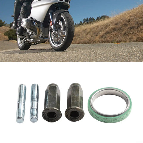 Exhaust Flange Bolt Kit for Gy6 Scooters and Engines 50CC 125CC 150CC Heavy Duty Anti Rust Hardware Fastener Set With Durable Iron Construction And Sealing Gaskets For Leak Free Exhaust Connections on scooter exhaust joint