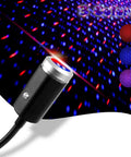 USB Star Night Light With Three Color Options And Seven Lighting Modes, red and blue lights, portable for cars or bedrooms