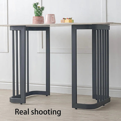 Tough As Nails Heavy Duty Table Legs With Adjustable Leveling Feet For Office Desks And Workbenches Up To 551 Pound Capacity with smooth gray finish.