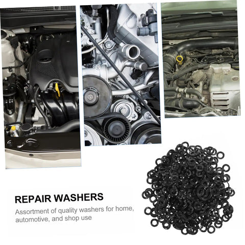 500 Pieces Spring Wave Washer Gasket Kit For Plumbing And Automotive Use Durable Steel Wave Washers To Reduce Friction Prevent Loosening And Improve Fastener Stability, black repair washers