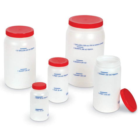 Five Piece Liquid Measuring Jars Set For Kids Ages 5 And Up Customary And Metric Capacity Tools For Math And Science Class