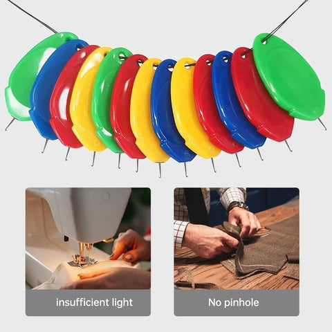 10 Pcs Needle Threader For Hand Sewing And Automatic Sewing Machine Tool Upgraded 2025 Embroidery No Fuss Easy Threading Aid Time Saving Durable Plastic And Metal Construction Quick And Simple Threading For Any Needle in various colors