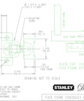Technical diagram of Concealed Self-Closing Cabinet Hinges For Kitchen Doors, Plain Steel, Removable Pin, Easy Install