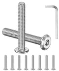 Sweet 10 Pack Flat Head Socket Cap Screws 1/4-20 X 1-3/4 Inch Hardcore 304 Stainless Steel Hex Drive Fastener Kit Includes Hex Key Totally Rad For Machine Furniture Automotive Marine Projects Full Thread UNC Hexagon Bolts Ready Now, flat head screws and hex key