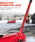 Durable Red Metal Hydraulic Jack Handle Extension Rod For Bottle Jacks With Stable Construction And Non Slip Silicone Grip