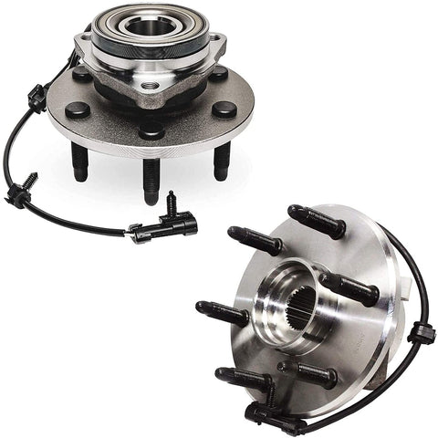 4x4 Front Wheel Bearing Hub Kit For Silverado Sierra Yukon XL Express Savana 2500 Chevy GMC Cadillac Escalade Includes 2 Front Hubs