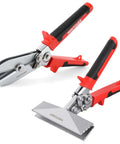 Two Piece Sheet Metal Hand Seamers With Five Blade Pipe Crimper And Six Inch Straight Jaw Bender Built To Last With Tough As Nails