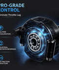 Full Twist Throttle Fits Ridstar Q20 Q30 H20 Surron Style 3 Pin Plug And Play Wiring Compatible With YVY C20 Electric Dirt Bike Upgrade close-up bearing view