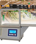 This Smart Automatic Opp Tape Strapping Machine Is A Real Game Changer For Supermarkets Using Heat Seal Technology For Hassle Free Veggies Bundling With No Messy Glue Needed, digital display, metallic finish.