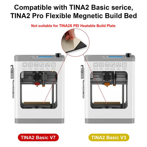 Sticker Paper Pack For V3V5V7 Basic And Pro 3D Printers Ten Sheets White Not Compatible With S Series No Heat shown on 3D printers