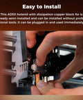 Close-up of installing Upgraded 0.4mm Metal Hot End Nozzles Kit for 3D Printers Pro Grade All Metal Hot End Replacement on AD5X printer.
