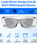 Shop Grade 3 Pack Clear Safety Glasses Heavy Duty Wraparound Protective Eyewear With Premium Polycarbonate Shields front view.