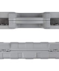 Half Inch Drive Hex And Torx Impact Socket Set With Case, 32-Piece, closed rugged carrying case, top and side view