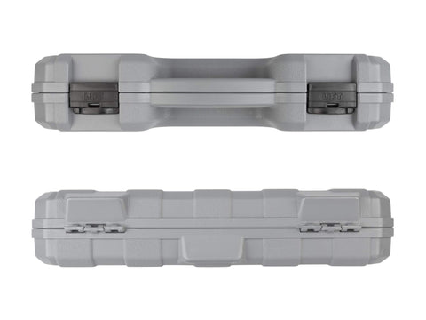 Half Inch Drive Hex And Torx Impact Socket Set With Case, 32-Piece, closed rugged carrying case, top and side view
