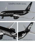 One Four Hundred Scale Air New Zealand Airplane Model Ready To Display No Assembly Alloy Fuselage With Plastic Bottom Fittings