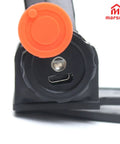 Close-up of USB port on Dual Headlamp Welding Helmet Light With Hood Mount And USB Rechargeable LED Dimmable 300 Lumen Headlamp