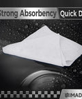 100 Pack Heavy Duty Shop Towels Microfiber Cleaning Rags For Cars And Auto Detailing, Bulk Cleaning Cloths, White, 11.5 Inches