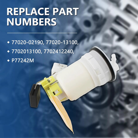 Electric Fuel Pump Assembly For Toyota Corolla 1.8L 2003 2004 Fits OE 77020-02190 Replace P77242M shown with part numbers