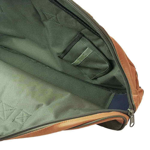Interior view of Ballistic Polyester Framing Nail Gun Bag For Standard Size Nail Guns 23x15x4 Fits Hitachi NR83A NR90AEPR Senco
