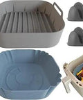 Durable PP Lunch Box For Adults And Kids BPA Free Food Grade Bento Box with stylish gray container and side handles