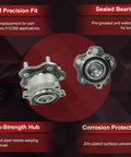 512388 Two Piece Rear Wheel Bearing And Hub Assembly Kit For Nissan Altima Maxima Murano Pathfinder Infiniti JX35 QX60 RVR