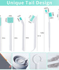 Eight In One Cleaning Brush Set For Tight Spaces With Crevice Bottle Groove Gap Edge Detailing Track Corner And Hole Brushes dimensions and uses