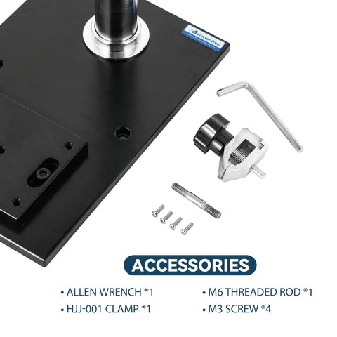 Beefy Digital Force Gauge With Lever Operated Test Stand, 70mm Stroke, Adjustable Mounting Plate From 3.9 To 12.6 Inches And Gauge Bottom Height From 1.5 To 10.2 Inches, HPB Precision Testing Tool For Serious Accuracy accessories with clamp, rod, screws and Allen wrench