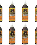 Waterproof Polyurethane Glue For Wood Stone Metal Heavy Duty Adhesive 36 Ounce Bottle Brown Pack Of 12, front view