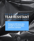 40 To 45 Gallon Heavy Duty Trash Bags 50 Pack Black Garbage Bags For Serious Cleanup With Super Sizeable Strength Leak Resistant
