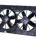Top Tier Spal 30102052 11 Inch Dual High Performance Puller Cooling Fan with dual blades mounted on a black frame.