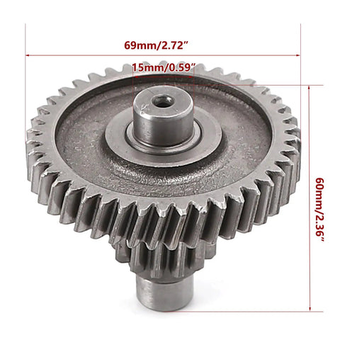 GY6 150cc Transmission Gear Set For Chinese 152QMI 157QMJ Four Stroke Scooters Mopeds ATV Go Kart, alloy steel gear, 69mm