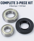 Kick That Loud Grind To The Curb With This Beefy Drum Bearing And Seal Kit For Front Load Washers DC6200156A complete 3-piece kit with 2 bearings and 1 oil seal.