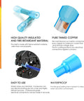 110 Piece Heat Shrink Butt Connectors Kit For 26 To 10 Gauge Wire With Solder Seal Waterproof Insulated Quick Splice Terminals